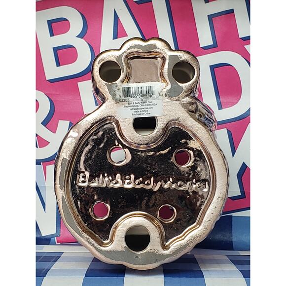 BBW Rose Gold Fox & Tree Stump Design Foaming Soap Holder Bathroom Sink Decor - Picture 4 of 4